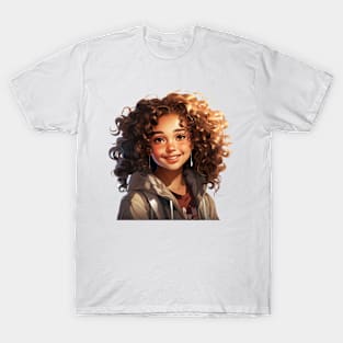 AFRICAN AMERICAN GIRLS SMILING HAPPY T-Shirt